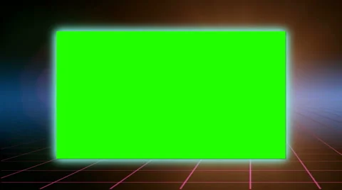 Green screen on scrolling grid backgroun… | Stock Video | Pond5