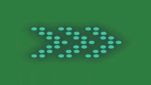 Green screen showing blue dots and circles several screen white green screen Stock Footage 335993484