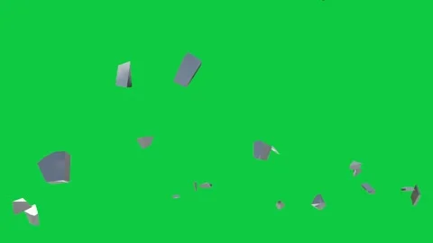 Green screen showing a glass surface that cracks ideal for creating. Video stock 306771057