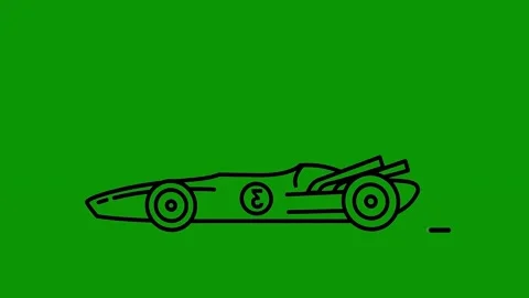 Green screen skateboard wheels drawing race car racing black animated Stock Footage 314068376