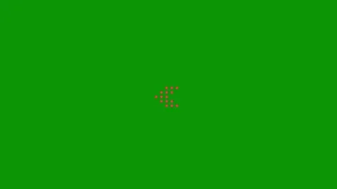 Green screen small black dot red dots animated chromakey scene composition Stock Footage 314068242