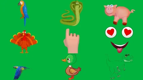 Green screen small blue object it egg red dot hand finger background heart. Stock Footage 310562828