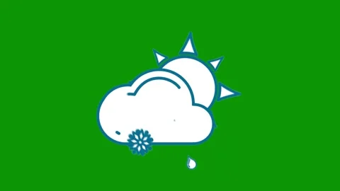 Green screen small dot cloud background animated chromakey background scene Video stock 314067699