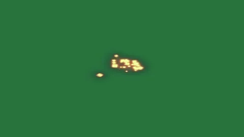 A green screen with small object in the middle and lot of squares background Video stock 335682115