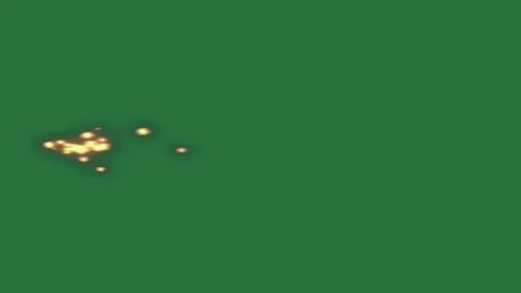 A green screen with small object in the middle and an image of lot squares Video stock 335682135