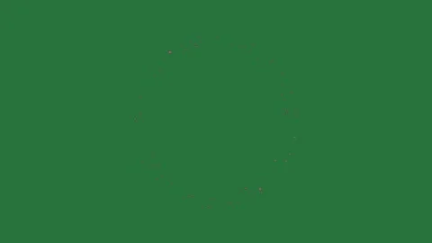 A green screen with small white dot on it and hole in the middle background Video stock 335065621