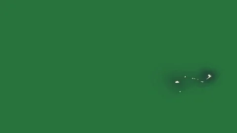 A green screen with small white object in the middle and background hole water Stock Footage 335681633