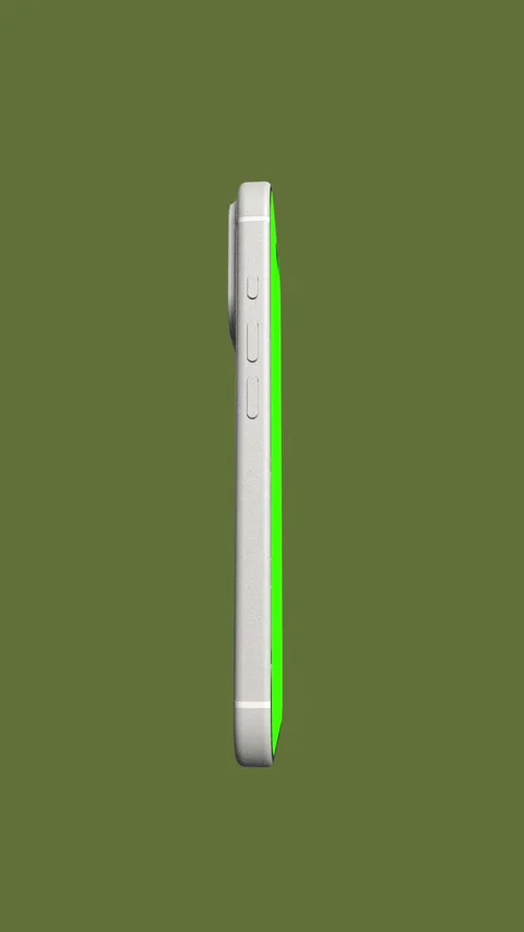 Green Screen Smartphone Animation Floating on Olive Background Stock-Footage 341927107