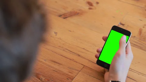 Green screen smartphone Stock Footage 36815790