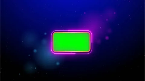 Green screen smartphone glowing light effect background Stock Footage 221521480