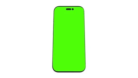 Green Screen Smartphone Mockup Animation on Clean White Background, Vertical Mob Stock-Footage 341927284