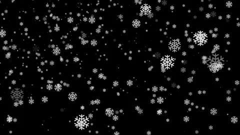 Green Screen Snow Falling. Chroma Key Green Screen Alpha Channel Stock Footage 312355200