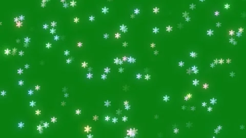 Green Screen Snowflake Moving With The Winds 스톡 동영상 283460082