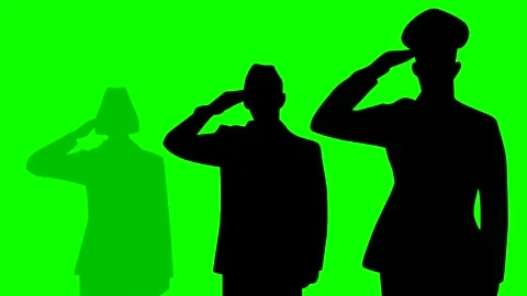 GREEN SCREEN SOLDIER - HONOR # 1 Stock Footage 209643259