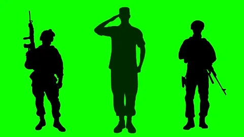 GREEN SCREEN SOLDIER - HONOR # 2 Stock Footage 209643260