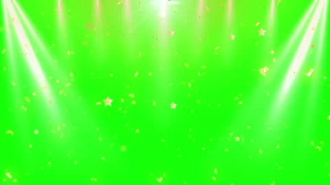 Green screen with sparkling confetti Видео 337088117