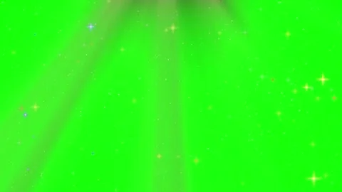 Green screen with sparkling light rays Видео 336940818