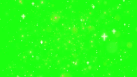 Green screen with sparkling particles Video stock 337983469