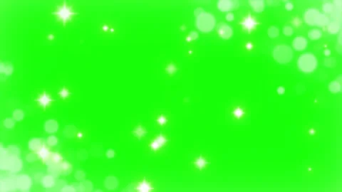 Green screen with sparkling white particles Stock-Footage 337444310