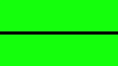 Green Screen Split Animation - Horizontal Line Transition Effect for Video Stock Footage 305188128
