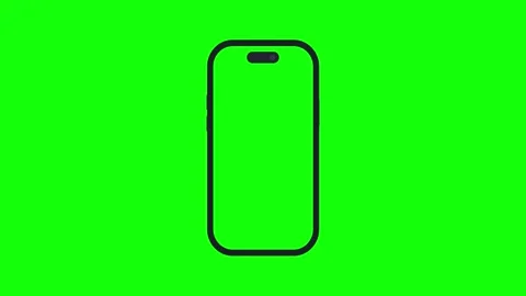 Green Screen Square with Middle Video stock 343928575