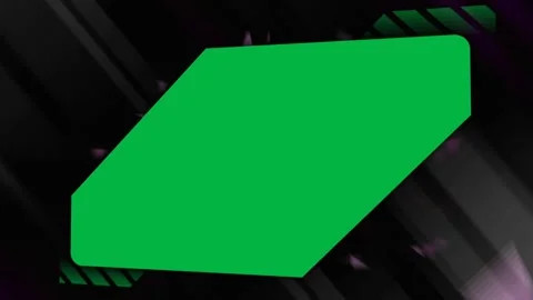 Green screen square shape with dark background Stock Footage 347307084