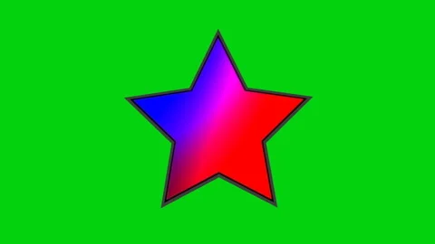 Green screen star animation Stock-Footage 333327902