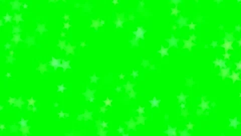 Green Screen Star Bokeh Particles VFX | Floating Blurry Star Lights Overlay Stock Footage 344951810