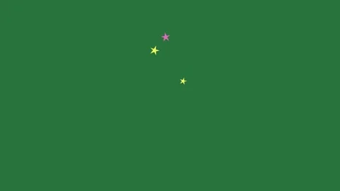 A green screen with star on it and yellow background white border three stars Stock-Footage 335122461