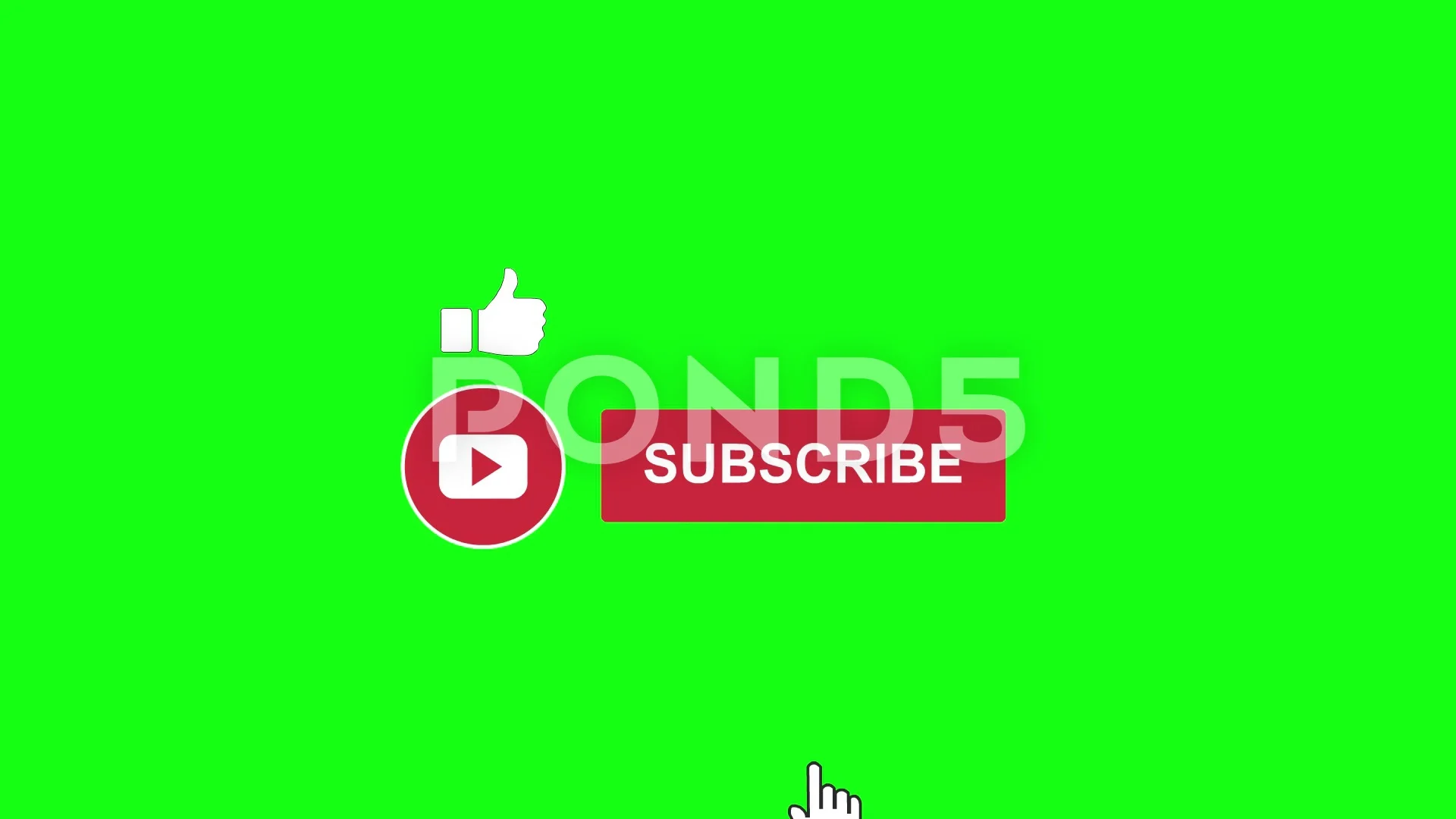 Green screen subscribe button with a bel... | Stock Video | Pond5