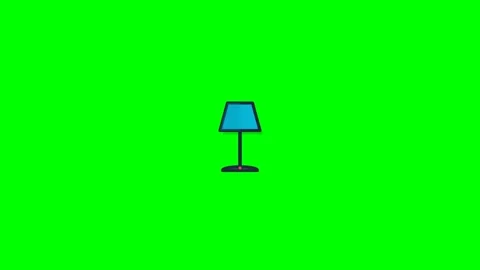 Green Screen Table Lamp Stock Footage 339914830