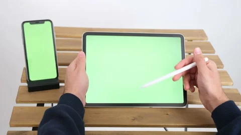 Green screen tablet Stock-Footage 236459032
