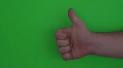 Green screen thumbs up Stock Footage 8547711