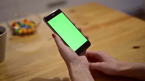 Green screen touch gestures Vidéo 64483066