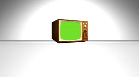 Green screen TV Stock Footage 709476