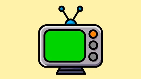 Green screen TV pop up animation Stock Footage 318079733