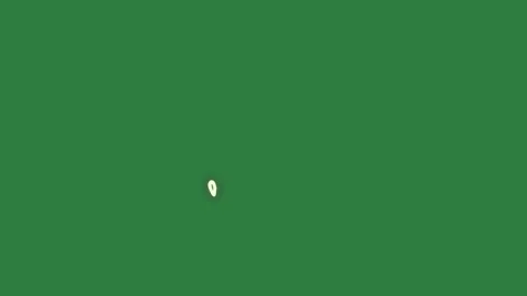 Green screen two hearts on small object in it heart drawn depth style design Stock-Footage 335695898