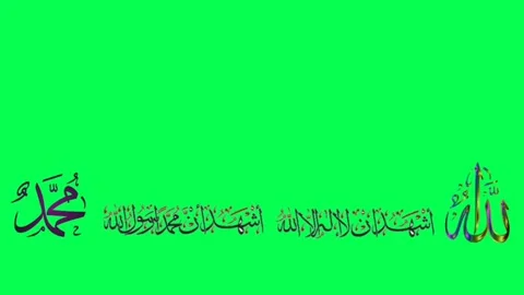 Green screen two sentences of creed Stock Footage 220826361