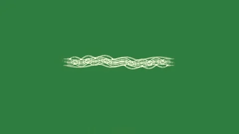 Green screen two small lines stylized design wave text line the left side Stock Footage 335148960