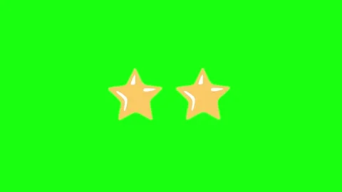 Green screen of two star blur animation Stock Footage 288856080