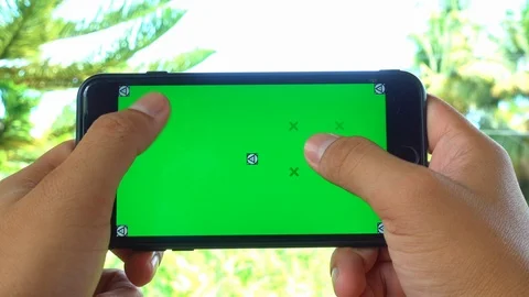Green screen using smart phone and track position. Stock Footage 116487620