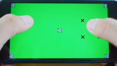 Green screen using smart phone and track position. Stock Footage 116487667