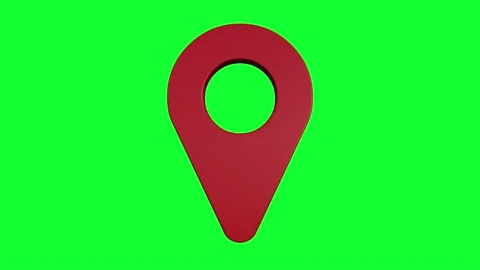 Green screen video 3d icon map marker wi... | Stock Video | Pond5