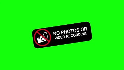 Green screen video animation showing a no photos or video Video stock 328253296