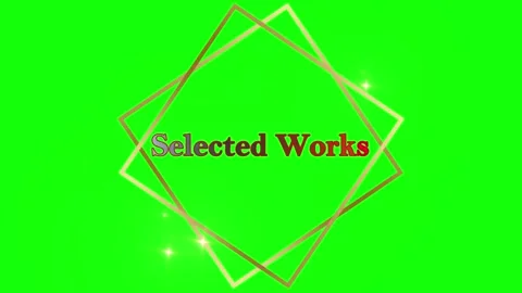 Green screen video with gold geometric shapes Video stock 337524105