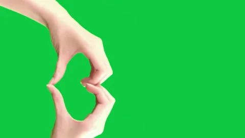 Green screen video with a hand forming an "OK" gesture ideal. Stock Footage 306771133
