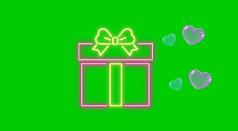 Green Screen Video Open The Box Gift Valentine Stock Footage 220390417