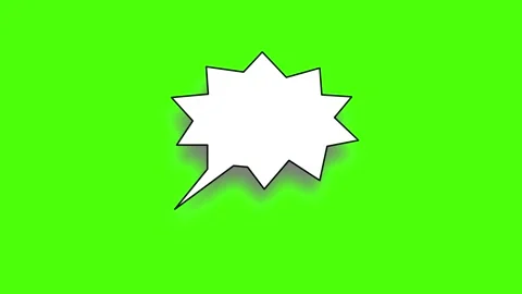 Green Screen Video with Speech Bubble for Creative Presentations Stock Footage 341779583