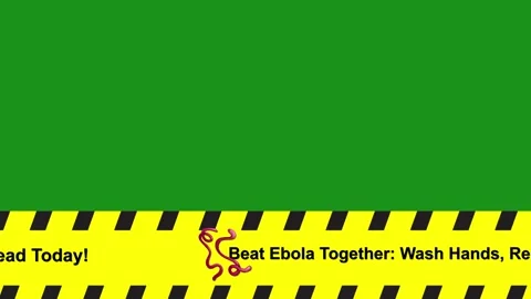 Green Screen Virus Warning Lower Third Banner Motion Graphic Stock Footage 342028401