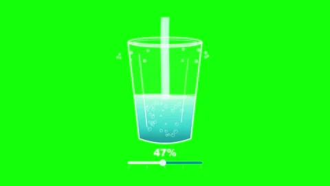 Green Screen Water - Glass Video stock 343929138